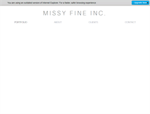 Tablet Screenshot of missyfine.com